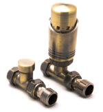 Reina Modal Trv - Bronze Straight Valves With Lockshield