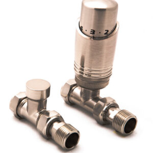 Reina Modal Trv - Brushed Straight Valves With Lockshield