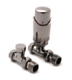 Reina Modal Trv - Oiled Bronze Straight Valves With Lockshield