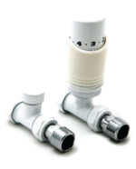 Reina Modal Trv - White Straight Valves With Lockshield