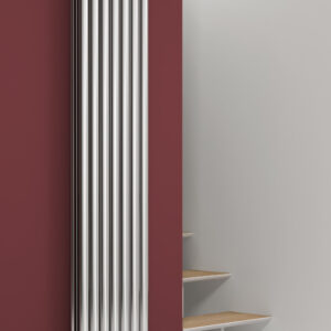 Reina Nerox Designer Stainless Steel Double Vertical Radiator - Polished