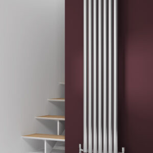 Reina Nerox Designer Stainless Steel Single Vertical Radiator - Polished