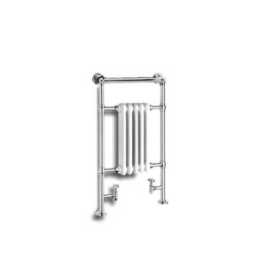 Reina Oxford 960 X 538 Steel Semi-Traditional Vertical Bathroom Towel Rail and Radiator