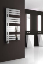 Reina Ricadi Stainless Steel Vertical Bathroom Panelled Towel Rail and Radiator - Polished