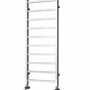 Reina Serena Steel Modern Vertical Bathroom Towel Rail and Radiator - Chrome