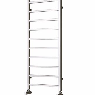 Reina Serena Steel Modern Vertical Bathroom Towel Rail and Radiator - Chrome