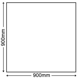 Square Polished Granite Hearth - 900mm x 900mm
