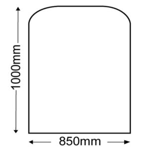 Medium Standard Polished Granite Hearth 850mm x 1000mm