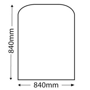 Small Standard Polished Granite Hearth 850mm x 850mm