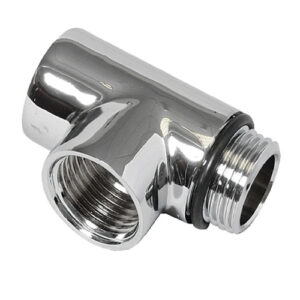 Reina T-Piece For Dual Fuel - Chrome