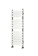 Reina Trento Steel Contemporary Vertical Bathroom Panelled Towel Rail and Radiator - Chrome