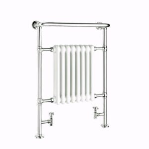 Reina Victoria 960 x 675 Steel Semi-Traditional Vertical Bathroom Towel Rail and Radiator